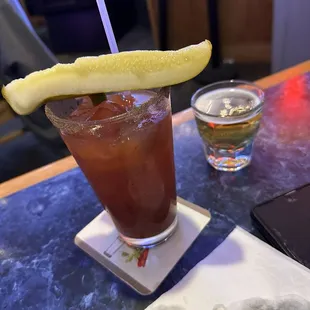 oysters and mussels, drink
