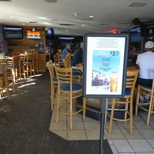 View looking inside from the front entryway.