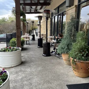 Outside seating
