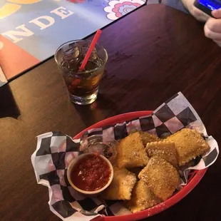 Fried ravioli