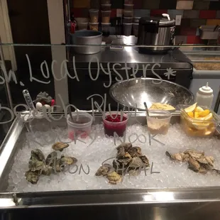Fresh local oysters!