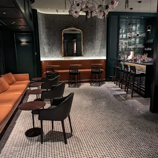 Wide view of The Wells main bar area.