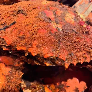 Large steamed crabs