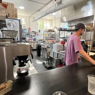 Inside kitchen area