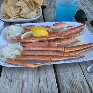 Was NOT 1 1/2 pounds of Crab legs, as advertised!