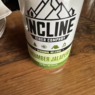 Amazingly fresh with a kick! Incline cucumber jalapeño cider