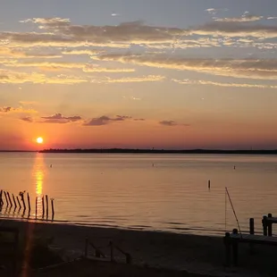 Summer sunset from the pier