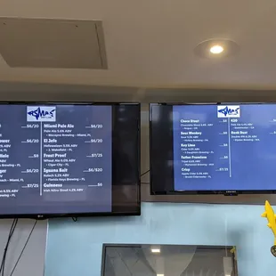 Beer menu may 22