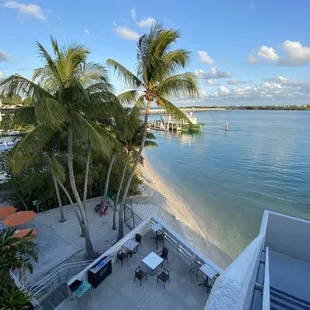 a view of the beach and the water