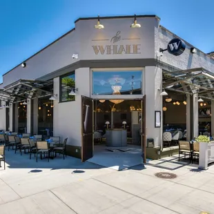 Restaurant Front with Windows Open