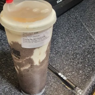 Creme brulee Oreo milk