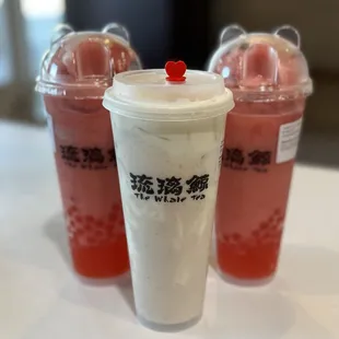 Strawberry Slushes &amp; Crème Brûlée Taro Milk