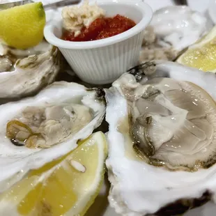 oysters, shellfish, oysters and mussels, food, mussels