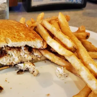 Tuna melt with provolone