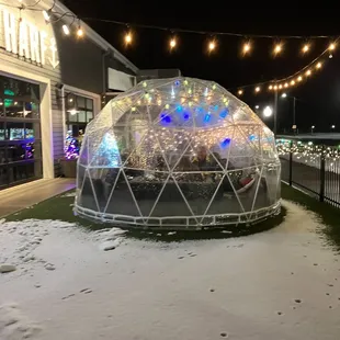 Igloo ( heated inside ) outside for group or individual gathering