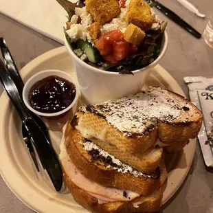 The Monte Cristo Sandwich w Side Salad