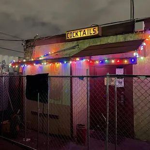outside