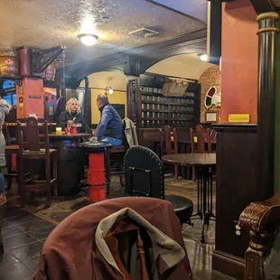 people sitting at tables