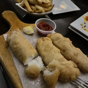 Uncooked fish n chips
