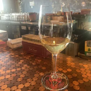 Cards and wine
