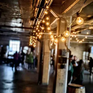 the inside of the building