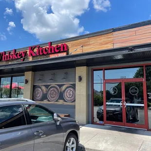 Outside of restaurant.