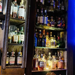 Our view from the seats at the bar