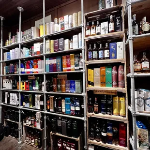 An amazing selection and you can taste almost every one of them before purchase.