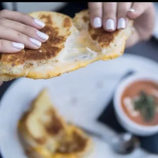 Grilled Cheese and Tomato Soup