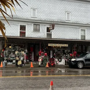 Antique store across the street