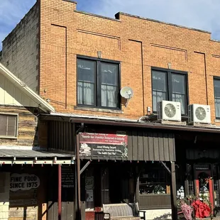 the outside of the building