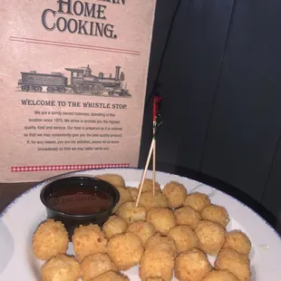 Hot Cheese Bites w/ Sweet &amp; Sour Sauce