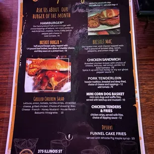 menu, pizza