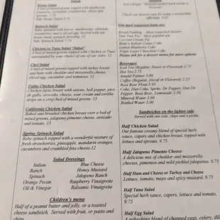 Menu Side 2