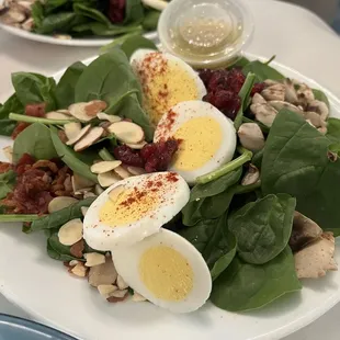 Spinach salad with there homemade dressing