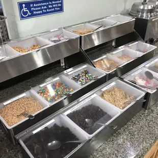 a variety of desserts