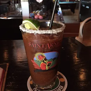 Spicy salted Bloody Mary noms