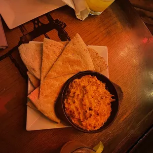 Buffalo Dip, watermelon margarita and ghost marg