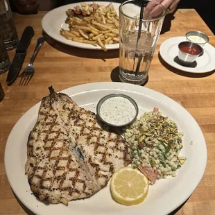 The trout and couscous is amazing