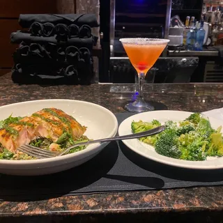 Grilled Chicken or Salmon Pesto
