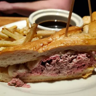 French dip with fries