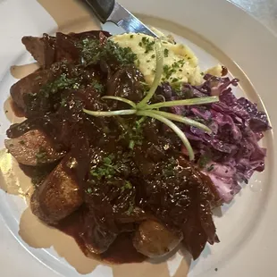 Pheasant sausage and duck- very yummy