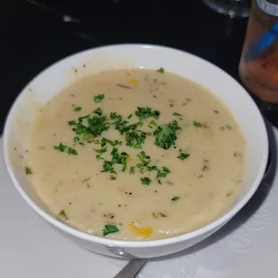 Crab and corn chowder