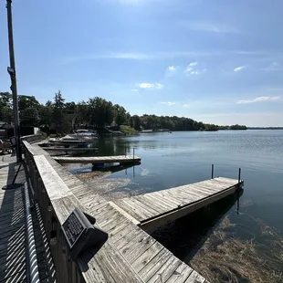 Docks off the back porch.