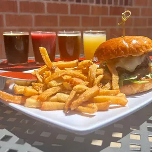 White Oak Burger &amp; Beer Flight