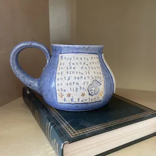Mug by ceramic artist Daisy Friesen -White Peacock tea coffee company  - Lindsborg, KS