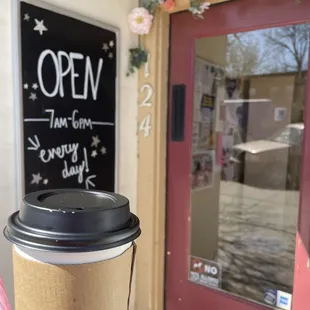 Lavender white mocha from White Peacock tea and coffee company  - Lindsborg, KS