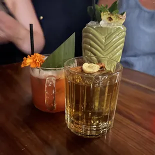 1837 (in front) Scarlet Sundown (left) Dorsia On A Friday Night (right)