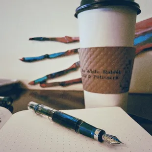 Hot coffee, their daily brew. Ethiopian I believe.