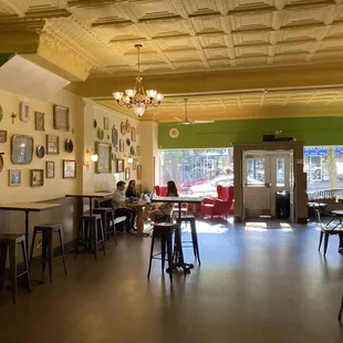 the interior of the restaurant